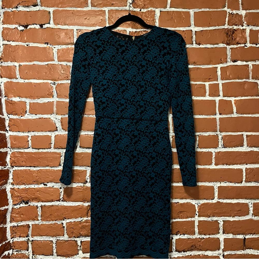 Teal Lace Dress